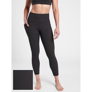 NWT Athleta Salutation Stash Pocket Rib 7/8 Tight